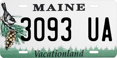 ME license plate 3093UA