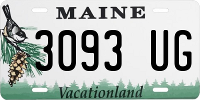 ME license plate 3093UG