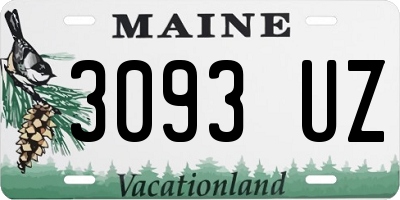 ME license plate 3093UZ