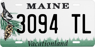 ME license plate 3094TL