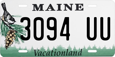 ME license plate 3094UU