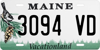 ME license plate 3094VD