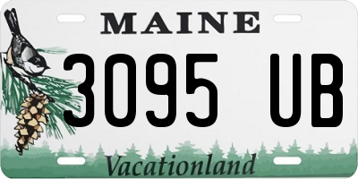 ME license plate 3095UB