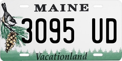 ME license plate 3095UD