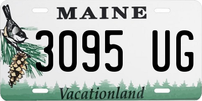 ME license plate 3095UG