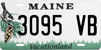 ME license plate 3095VB