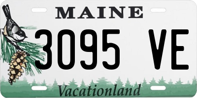 ME license plate 3095VE