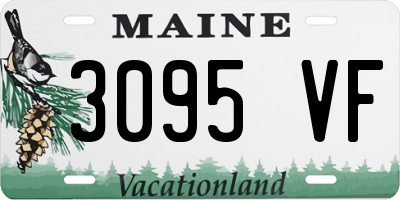 ME license plate 3095VF