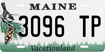 ME license plate 3096TP