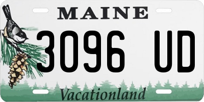 ME license plate 3096UD