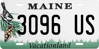 ME license plate 3096US