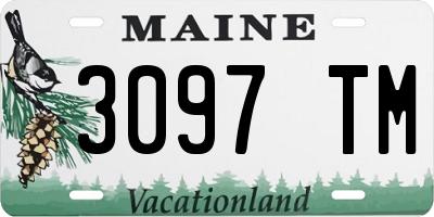 ME license plate 3097TM