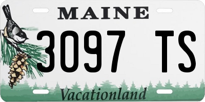 ME license plate 3097TS