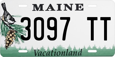 ME license plate 3097TT