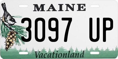 ME license plate 3097UP