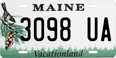 ME license plate 3098UA