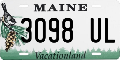 ME license plate 3098UL