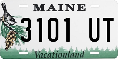 ME license plate 3101UT