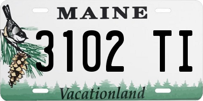 ME license plate 3102TI