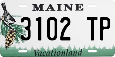 ME license plate 3102TP