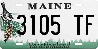 ME license plate 3105TF