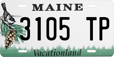 ME license plate 3105TP