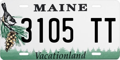 ME license plate 3105TT
