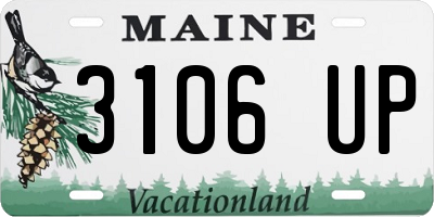 ME license plate 3106UP