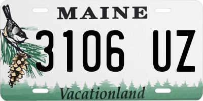 ME license plate 3106UZ