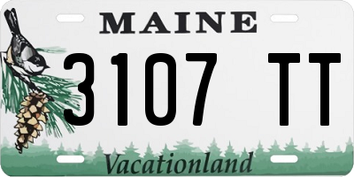 ME license plate 3107TT