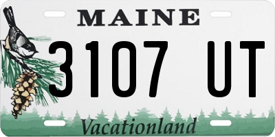 ME license plate 3107UT