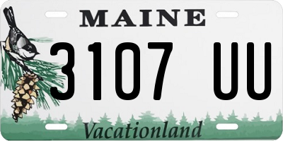 ME license plate 3107UU