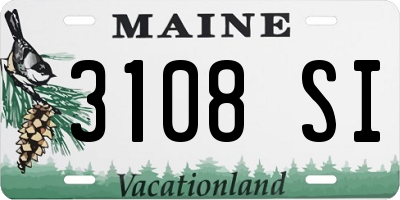 ME license plate 3108SI