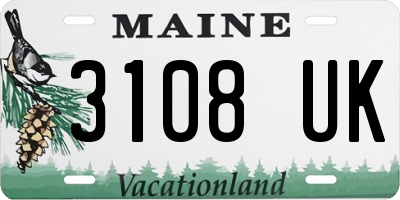 ME license plate 3108UK