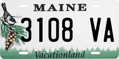 ME license plate 3108VA