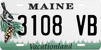 ME license plate 3108VB