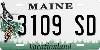 ME license plate 3109SD
