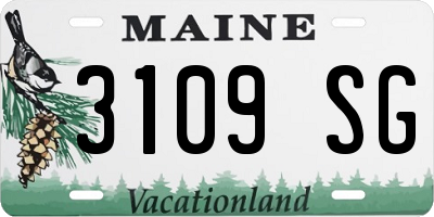 ME license plate 3109SG