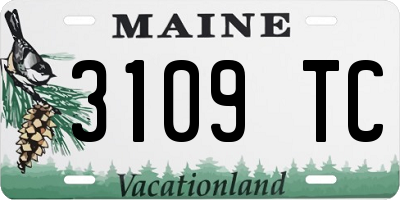 ME license plate 3109TC