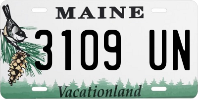 ME license plate 3109UN