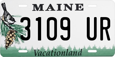 ME license plate 3109UR