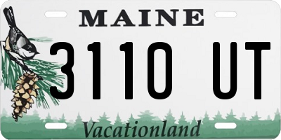 ME license plate 3110UT