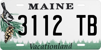 ME license plate 3112TB