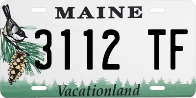 ME license plate 3112TF