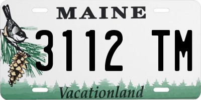 ME license plate 3112TM