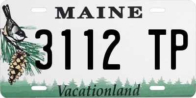 ME license plate 3112TP