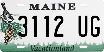ME license plate 3112UG