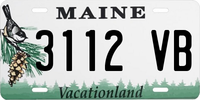 ME license plate 3112VB