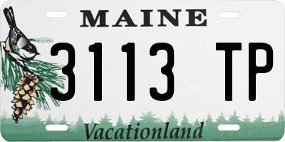 ME license plate 3113TP