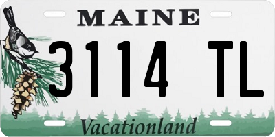 ME license plate 3114TL